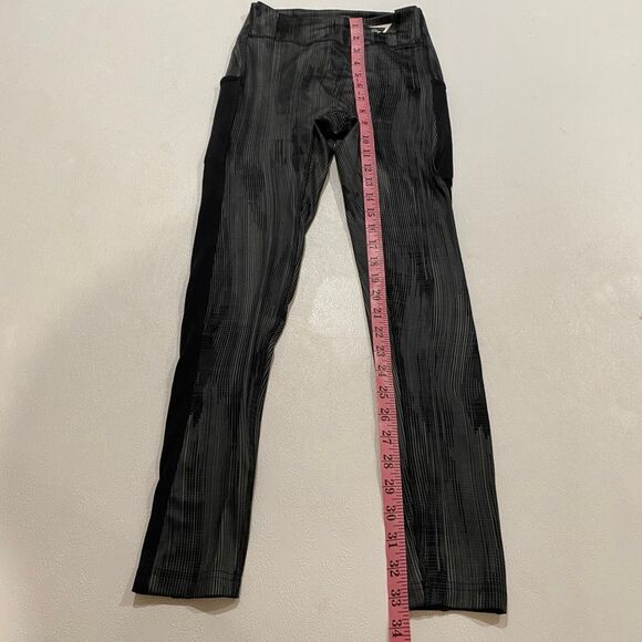 Gymshark Gray Black Patterned High Rise Leggings Size XS - Picture 1 of 7